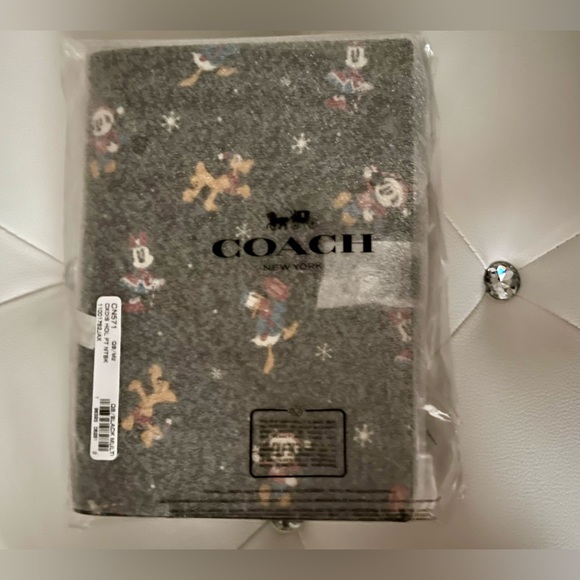NEW Coach Disney X Coach Holiday Print Coated Canvas Leather Notebook Journal - Picture 14 of 15